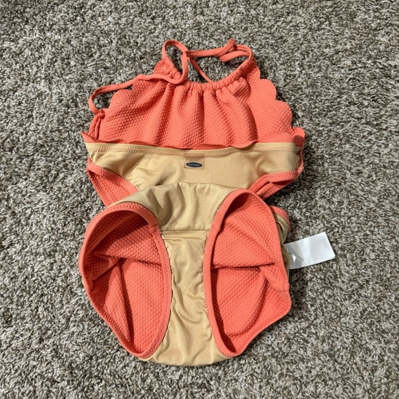 Old Navy Girls Peach Swimsuit Size Medium - Picture 7 of 8